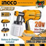 Lithium-ion Spray Gun 20v Ingco csgli20406