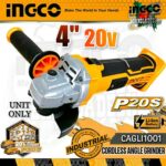 Lithium_ion Cordless Angle Grinder 20v Ingco cagli1001
