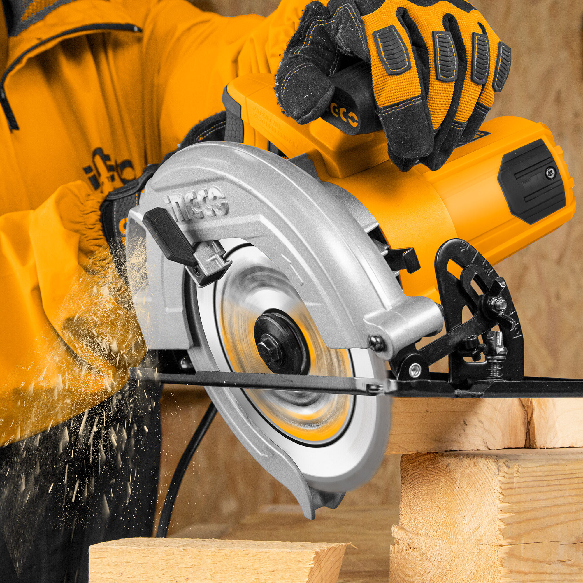 Circular Saw 7.1/4" 1600w Ingco cs18568 3 Circular Saw 7.1/4" 1600w Ingco cs18568 - Image 3
