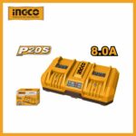 2-port Lithium-ion Battery Charger 20v Ingco fcli2082