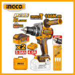 Lithium-Ion Brushless cordless impact drill 166 N.m INGCO CIDLI201668