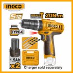 Lithium-ion 12v Cordless Drill Ingco cidli12206
