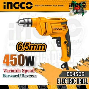 Electric Drill 6.5mm 450w Ingco ed4508