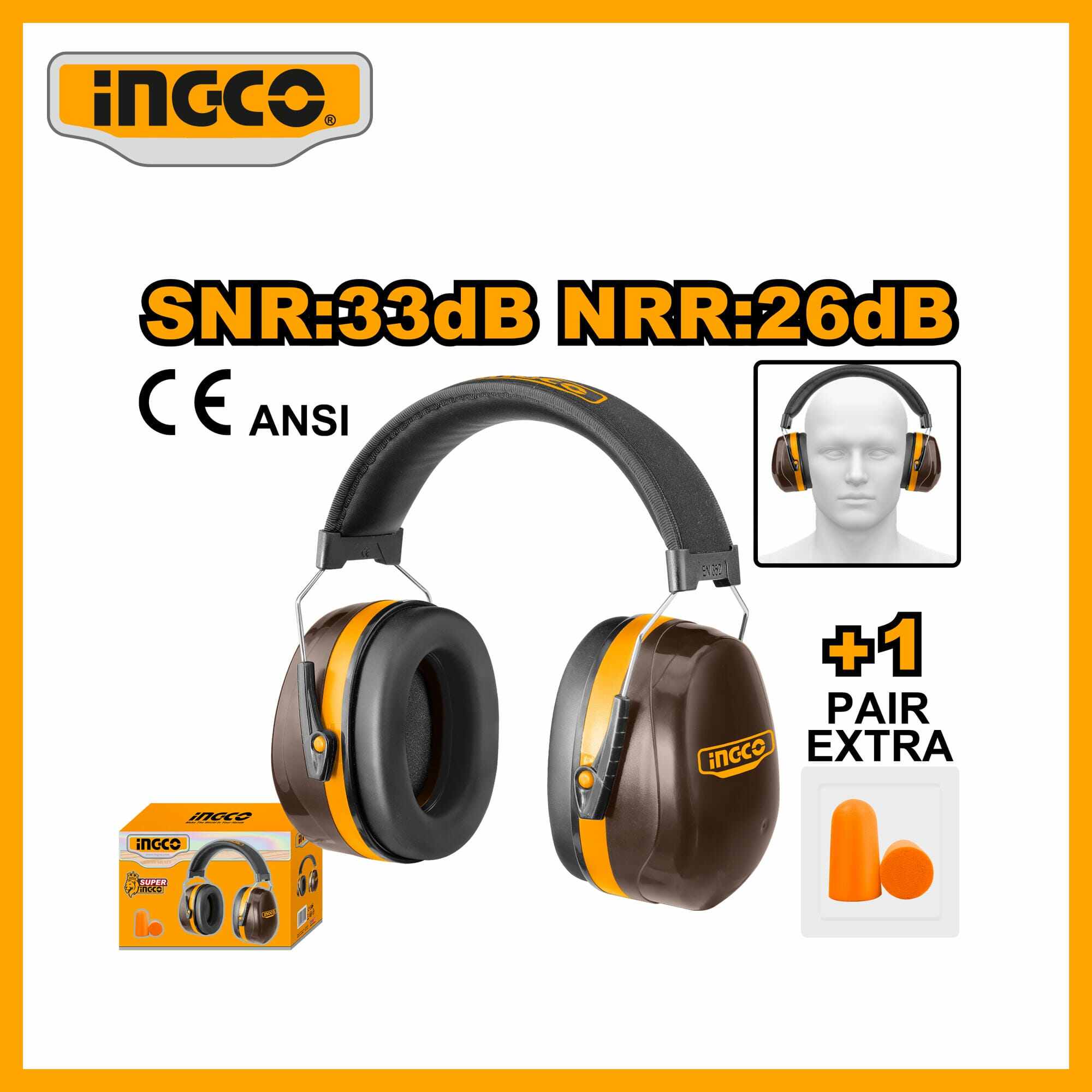 Earmuff INGCO HEM3328