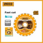16" Diamond Disc For Asphalt Cutting Laser Welded Rim Ingco dmd064051