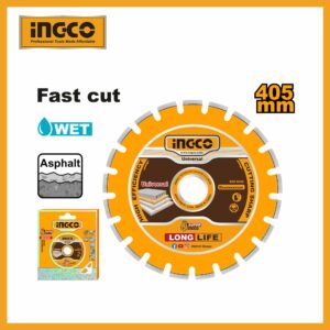 16" Diamond Disc For Asphalt Cutting Laser Welded Rim Ingco dmd064051