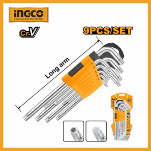 Torx Key 9pcs Long Arm Ingco hhk13091