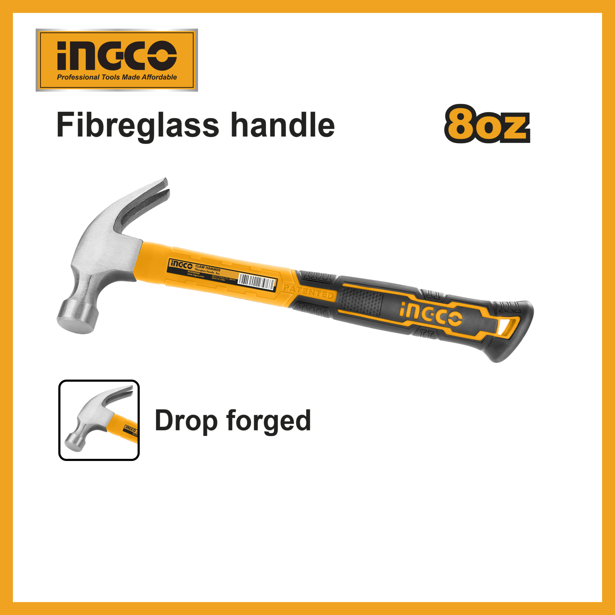 Claw Hammer 8oz Ingco hch81008