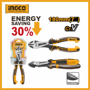 High Leverage Heavy-duty Diagonal Cutting Pliers 7" Ingco hhhdcp28180