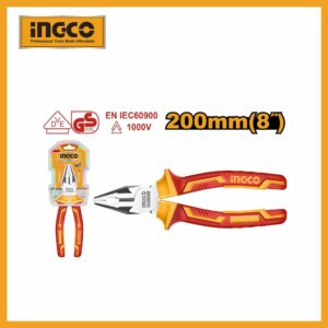 Combination Pliers Insulated 8" Industrial -ingco hicp28208