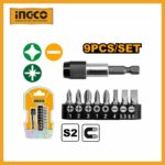 9 Pcs Screwdriver Bits Set Ingco aksd0071