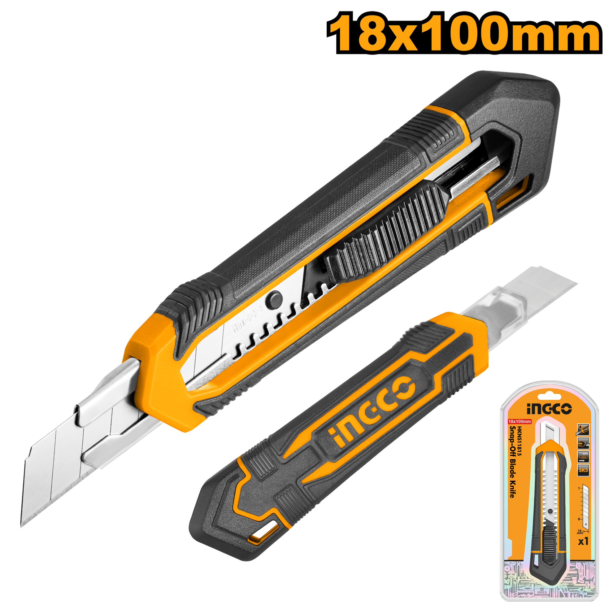 Snap-off Blade Knife Ingco hkns11815