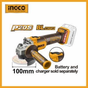 Lithium_ion Cordless Angle Grinder 20v Ingco cagli201008
