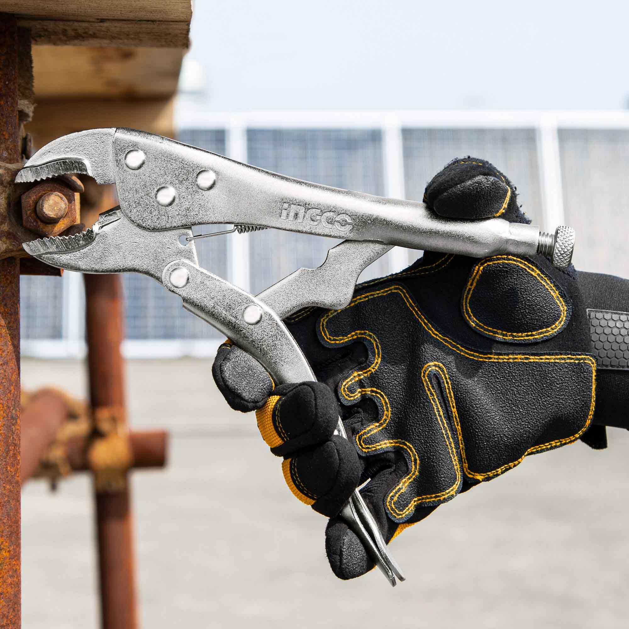 Curved Jaw Locking Plier 10" Ingco hcjlw0210