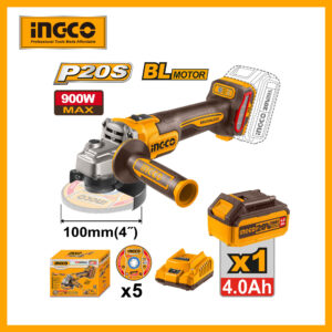 Lithium_ion Cordless Angle Grinder 20v Ingco (with Battery & Charger) cagli261021