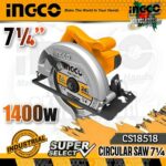 Circular Saw 7.1/4" 1200w Ingco cs18518
