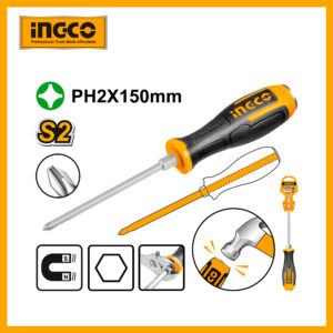 Phillips Go-through Screwdriver Ingco hgts68ph2150