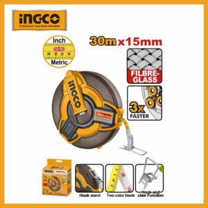 Fibreglass Measuring Tape 30m Ingco hfmt1830