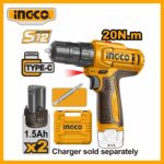 Lithium-ion 12v Cordless Drill Ingco cdli12206