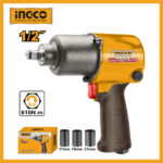 Air Impact Wrench Set 1/2" Drive Ingco aiw12562