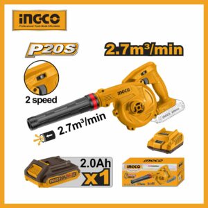 Lithium-ion Aspirator 20v Blower Ingco cabli200181 (with Battery & Charger)