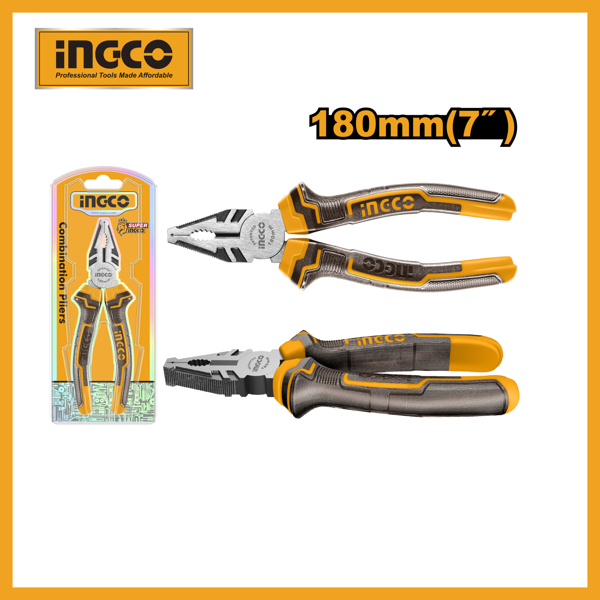 Combination Pliers 7" Ingco hcp08188