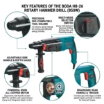 BODA-H9-26MM-850W-ROTARY-HAMMER-DRILL-1