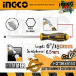 6" Slotted Go-through Screwdriver Ingco hgts686150