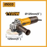 Angle Grinder 5"- 1100w Ingco ag110028