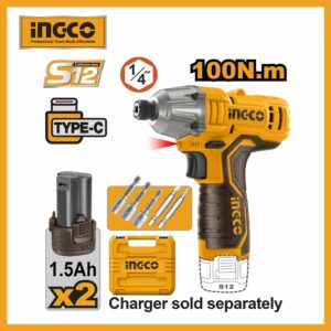 Lithium-ion Impact Driver 12v Ingco cirli12015