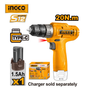 Lithium-ion Cordless Drill 12v Ingco cdli12428