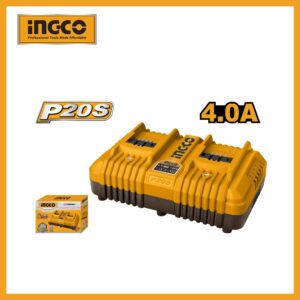 2-port Lithium-ion Battery Charger 20v Ingco fcli2034