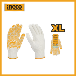 Knitted & Pvc Dots Gloves Ingco hgvk05