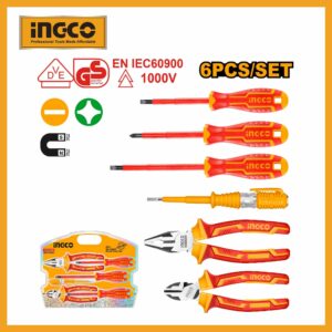 6 Pcs Insulated Hand Tools Set Ingco hkist3061