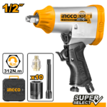 Air Impact Wrench Set 1/2" Drive Ingco aiw12312