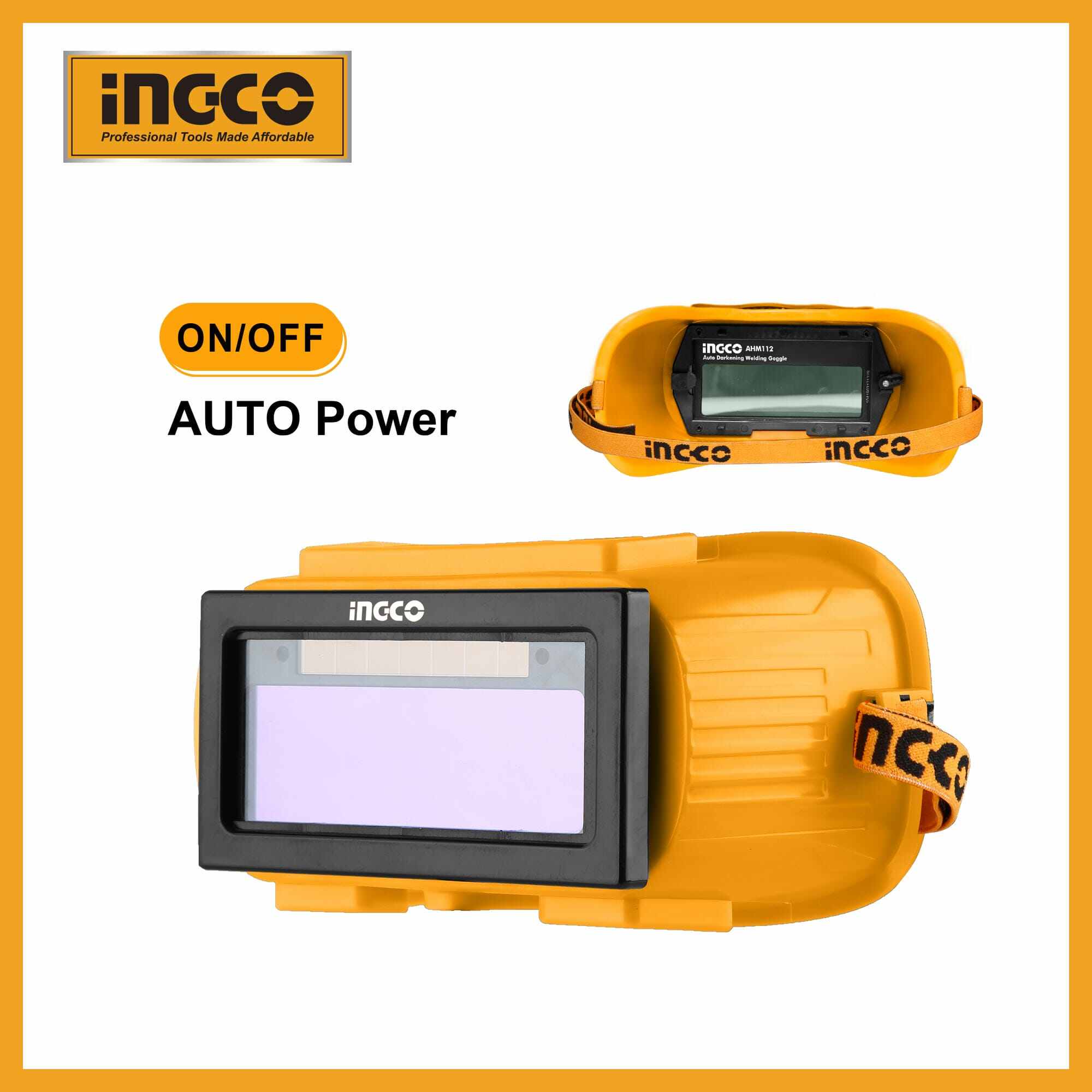 Auto-darkening Welding Goggle Ingco ahm112 1 Auto-darkening Welding Goggle Ingco ahm112