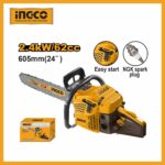 Gasoline Chain Saw 24" -62cc -2.4kw Ingco gcs5602411