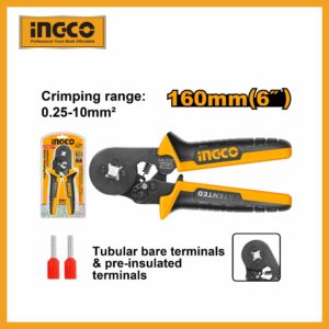Ratchet Crimping Plier 6" Ingco hrcpg05210