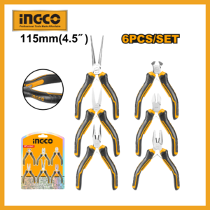 6 Pcs Mini Pliers Set Ingco hmps06115