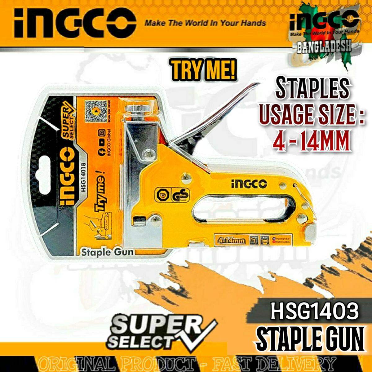 Staple Gun Ingco hsg14018