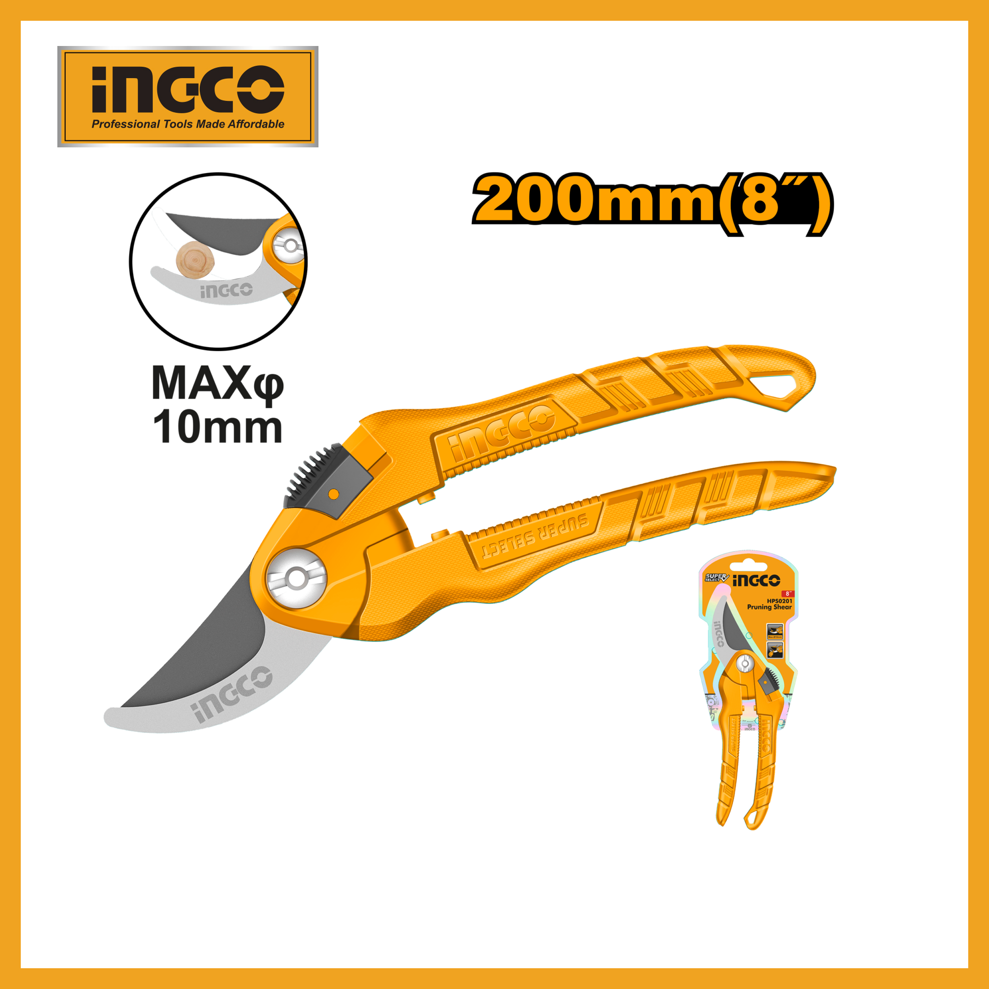 Pruning Shear 8" Ingco hps0201