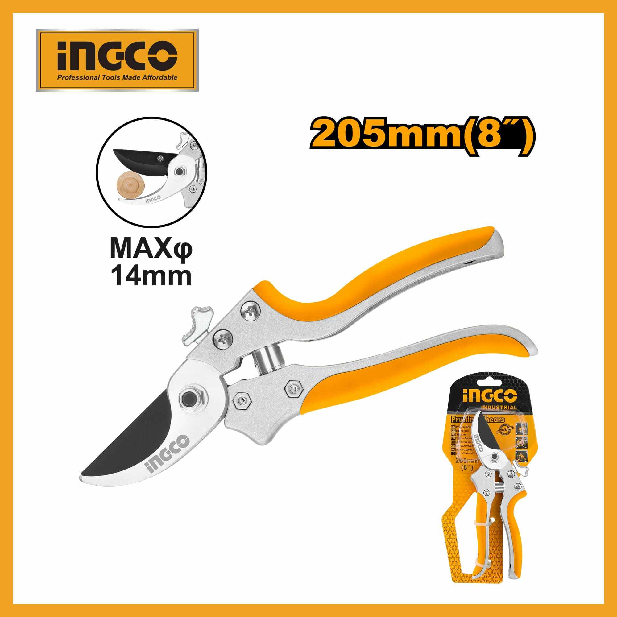 Pruning Shear Industrial 8" Ingco hps0308