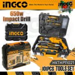 101 Pcs Household Tools Set Ingco hkthp11021
