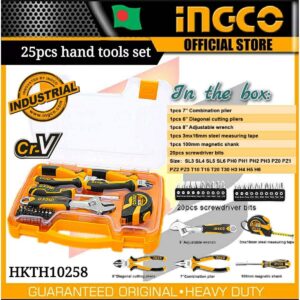25 Pcs Hand Tools Set Ingco hkth10258