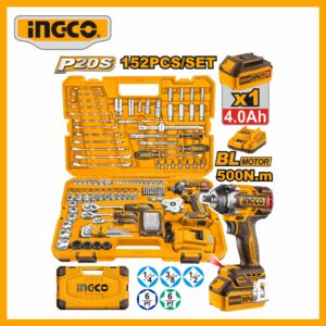 152 Pcs Cordless impact wrench tools set INGCO HKTHP31521