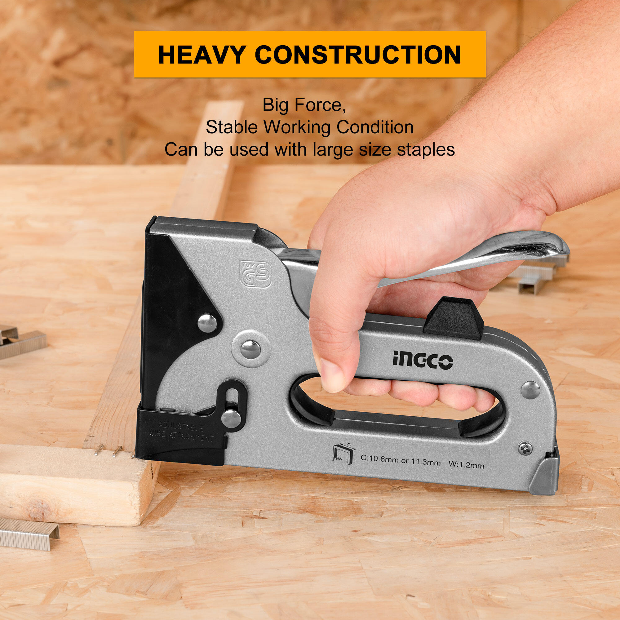 Heavy Duty Staple Gun Ingco hsg1404