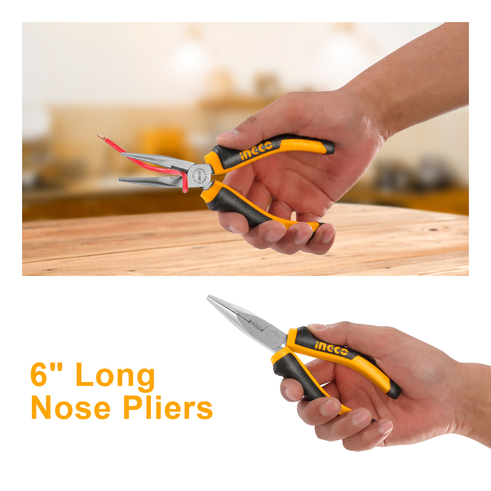 3 Pcs Pliers Set Ingco hkps08318