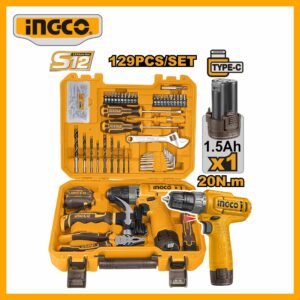 129 Pcs Tools set Ingco INGCO HKTHP11291