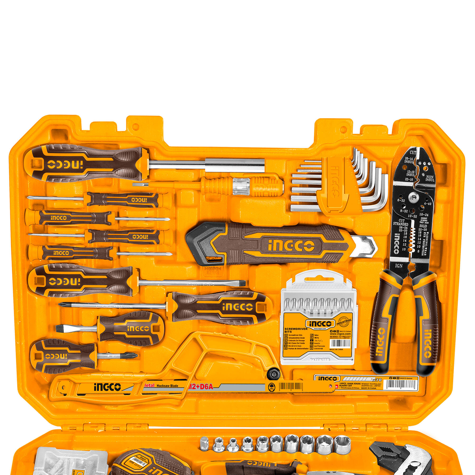 168 Pcs Handtools Set Ingco Hkthp21681