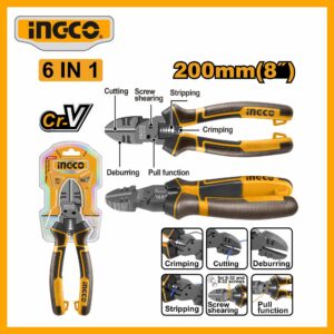 6-in-1 Multi-function diagonal cutting pliers INGCO HMFDCP28200